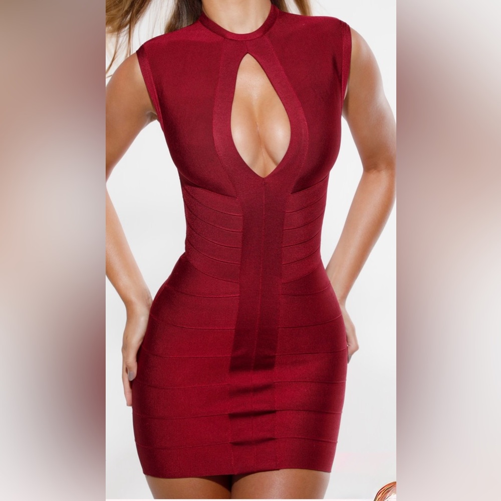 **NEW WITH TAGS** House of CB - The Fatale Ruby Bandage Mini Dress